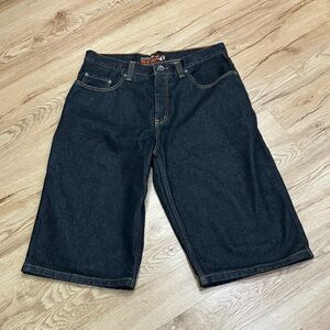 Vintage Classic Dark Blue Men's Jean Shorts